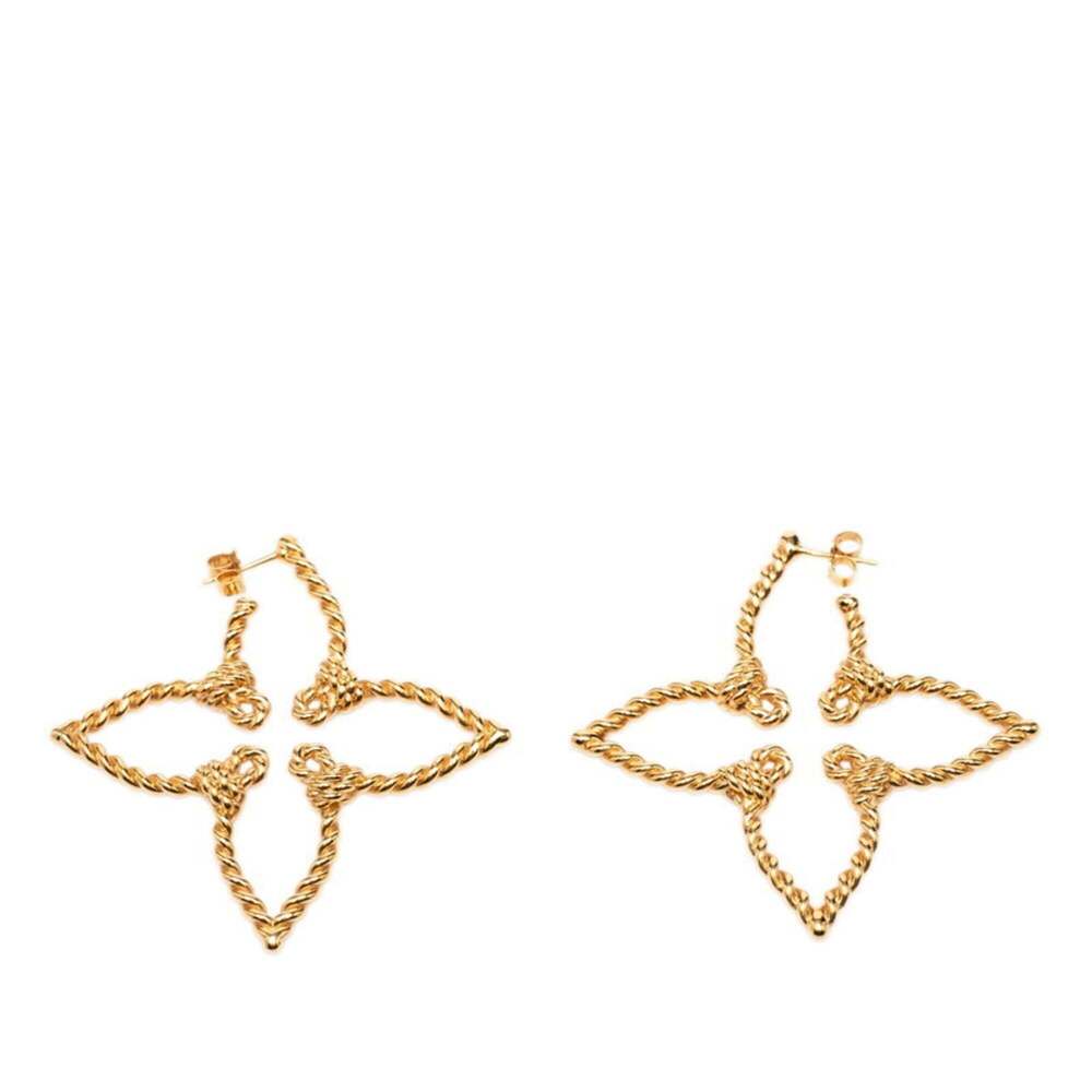 LOUIS VUITTON Brown Monogram Earrings - Picture 2 of 4